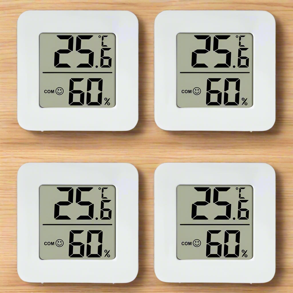 Digital Thermometer-Hygrometer Indoor 4pcs