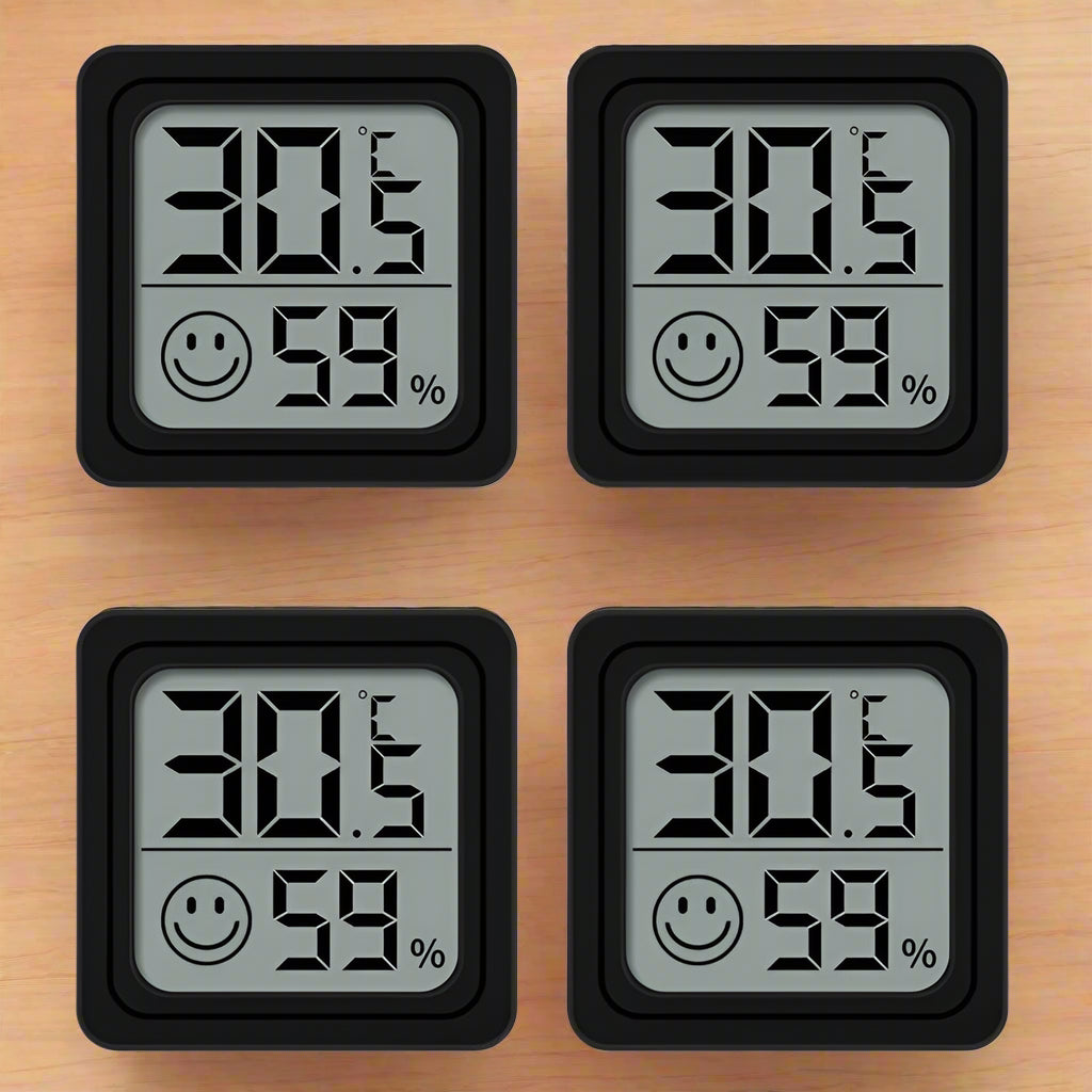 Digital Thermometer-Hygrometer Indoor 4pcs