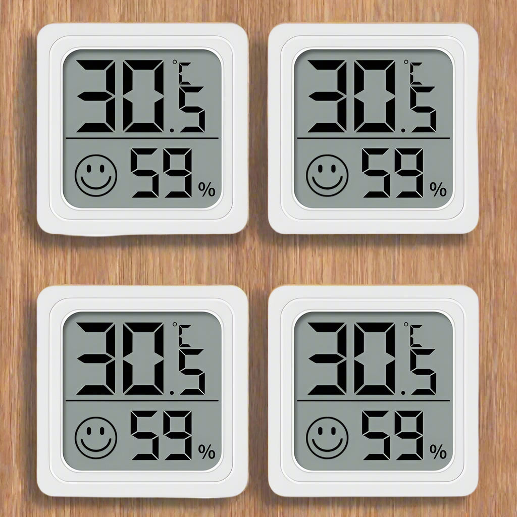 Digital Thermometer-Hygrometer Indoor 4pcs