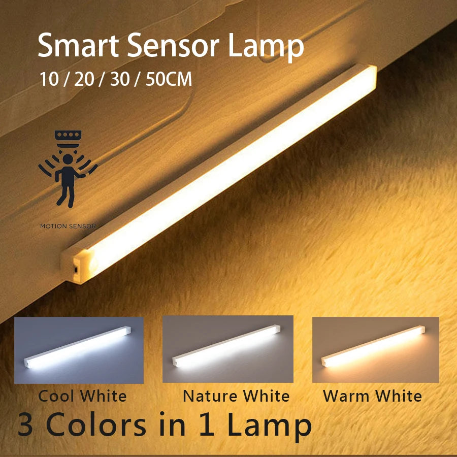 Motion Sensor Wireless LED USB Rechargeable